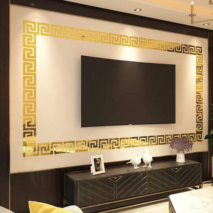 Versace Style Acrylic Border Strips, Room Decoration, Tv Border style