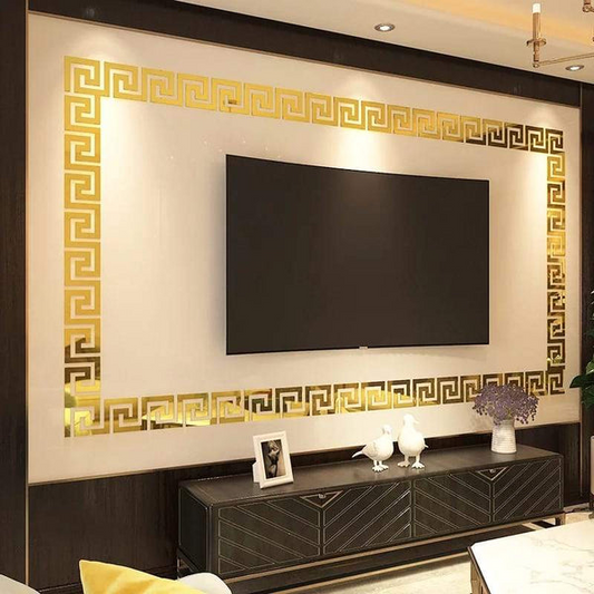 Versace Style Acrylic Border Strips, Room Decoration, Tv Border style