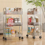 4 Tier Acrylic Kitchen And Bathroom Storage Trolley
