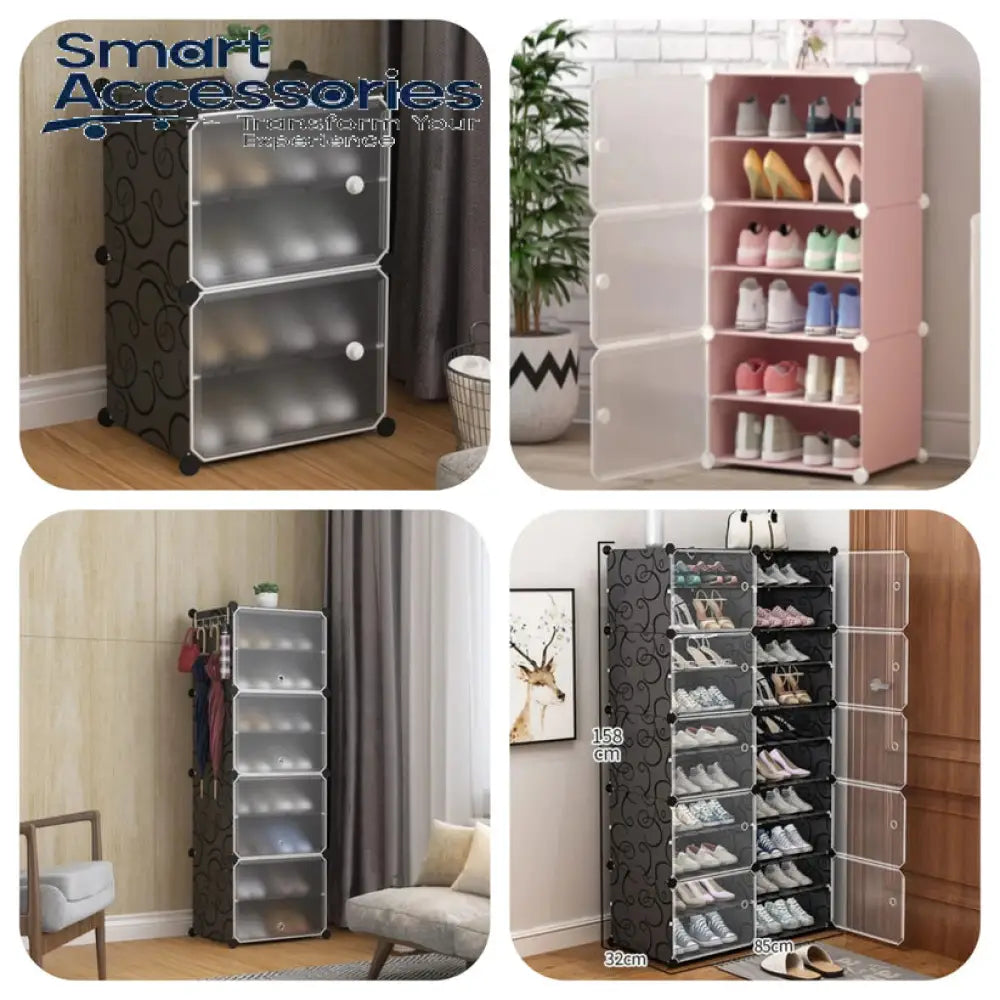 Attachable Cabinet Shoe Rack, Household Entrance Foyer Cabinet, Large Capacity Shoe Storage Cabinet