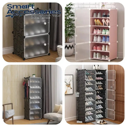 Attachable Cabinet Shoe Rack, Household Entrance Foyer Cabinet, Large Capacity Shoe Storage Cabinet