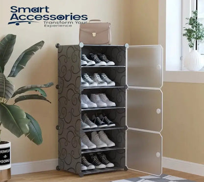 Attachable Cabinet Shoe Rack, Household Entrance Foyer Cabinet, Large Capacity Shoe Storage Cabinet