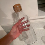 1 Liter Glass Bottle With Cork Lid