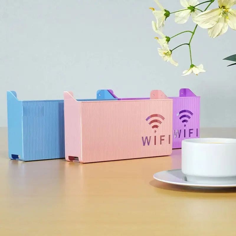 Wireless Wifi Router Shelf, Wall-mounted Cable Power Bracket Organizer, Router Wall Hanging  Rack, Home Office Wall Organizer Management