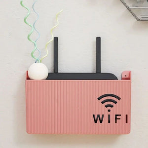Wireless Wifi Router Shelf, Wall-mounted Cable Power Bracket Organizer, Router Wall Hanging  Rack, Home Office Wall Organizer Management