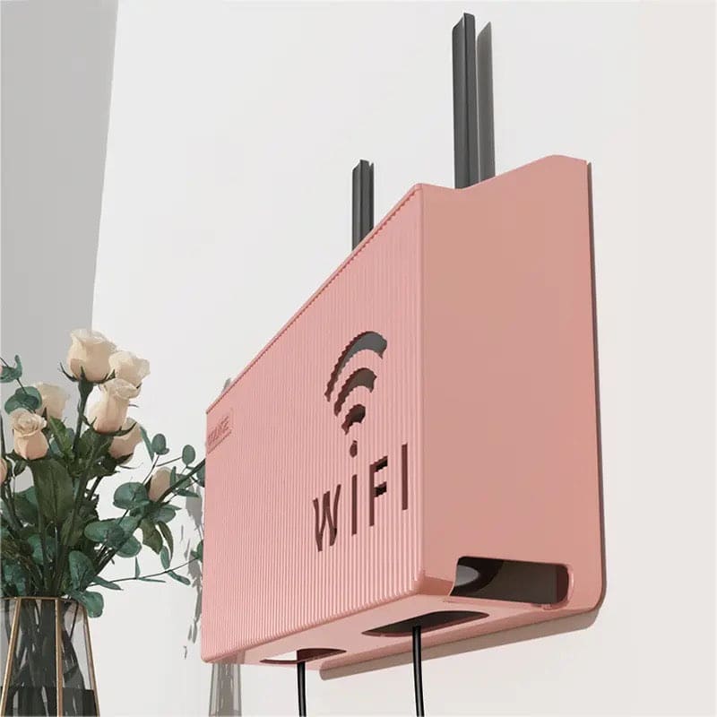 Wireless Wifi Router Shelf, Wall-mounted Cable Power Bracket Organizer, Router Wall Hanging  Rack, Home Office Wall Organizer Management