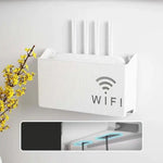 Wireless Wifi Router Shelf, Wall-mounted Cable Power Bracket Organizer, Router Wall Hanging  Rack, Home Office Wall Organizer Management