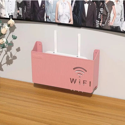 Wireless Wifi Router Shelf, Wall-mounted Cable Power Bracket Organizer, Router Wall Hanging  Rack, Home Office Wall Organizer Management