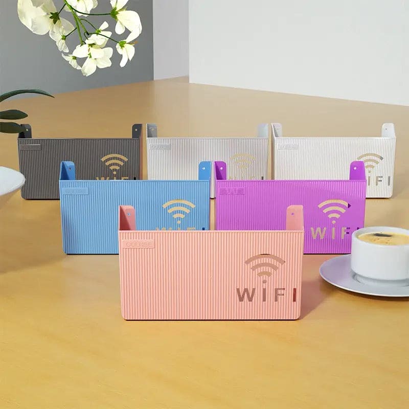 Wireless Wifi Router Shelf, Wall-mounted Cable Power Bracket Organizer, Router Wall Hanging  Rack, Home Office Wall Organizer Management