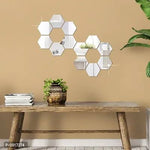 Acrylic Hexagon wall decor Mirror - Wall Decorations