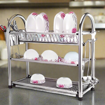 Plate Rack Stainless Steel Three Layer