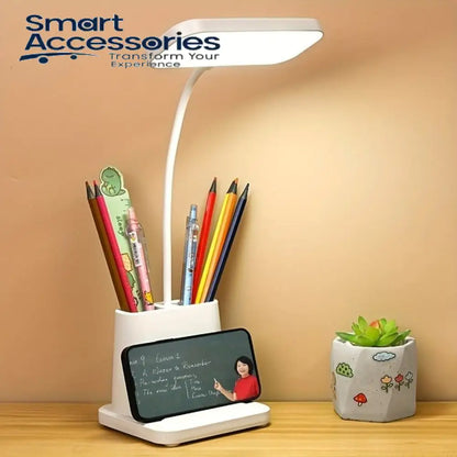LED Eye Protection Table Lamp With Storage Holder