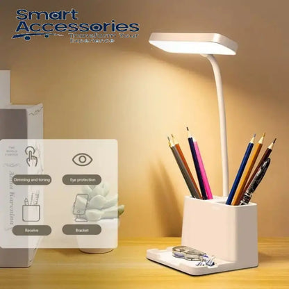 LED Eye Protection Table Lamp With Storage Holder