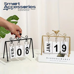 Metal Bird Office Desk Calendar