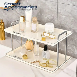 Nordic 2 Layer Luxury Cosmetics Organizer