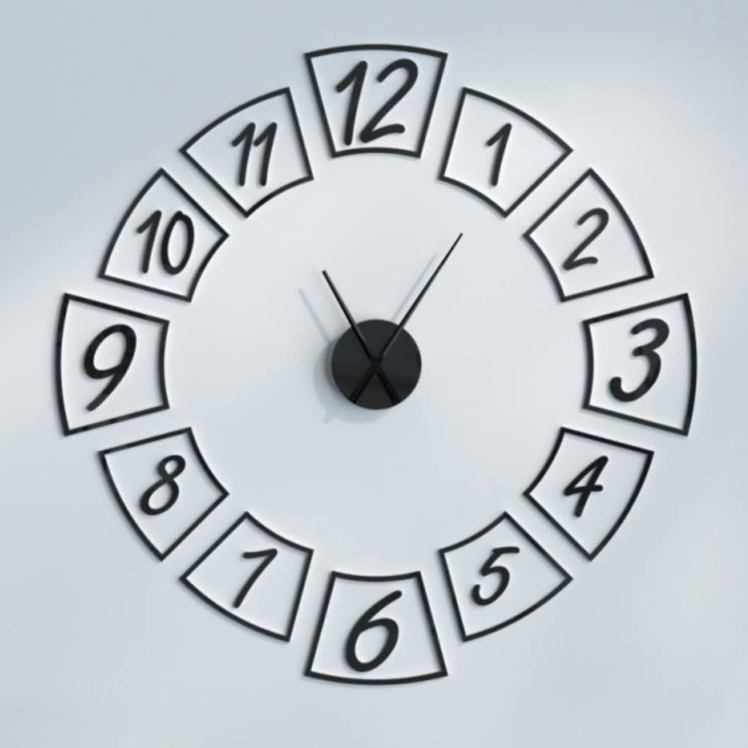 WALL CLOCK WITH 12 INCHES NEEDLES