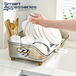 Transparent Acrylic Dish Drainer Rack
