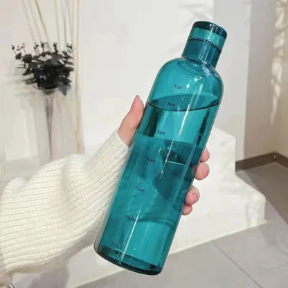 Transparent Glass Water Bottle